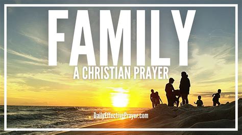 Powerful Christian Prayer For Family | Prayer For My Family - YouTube