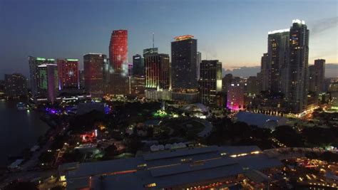 Birmingham, England City Centre Skyline At Night. Office Blocks And ...