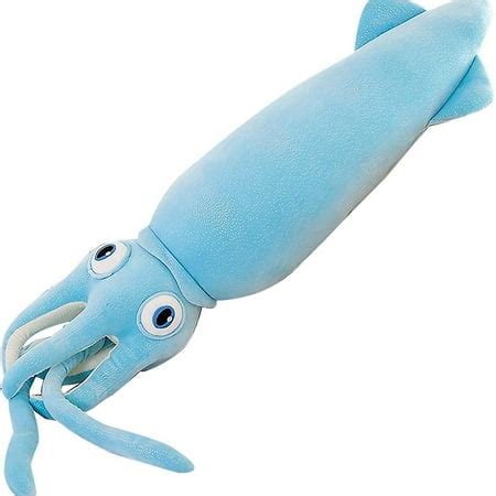 31.4" Squid Plush Giant Squid Stuffed Animal Plush Toy(blue) | Walmart ...