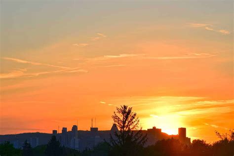 Montreal Sunset From The South Shore | MTL Skyline From Saint Hubert