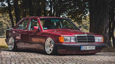 Tuning Mercedes Benz 190E W201 1991 Stance in 2021