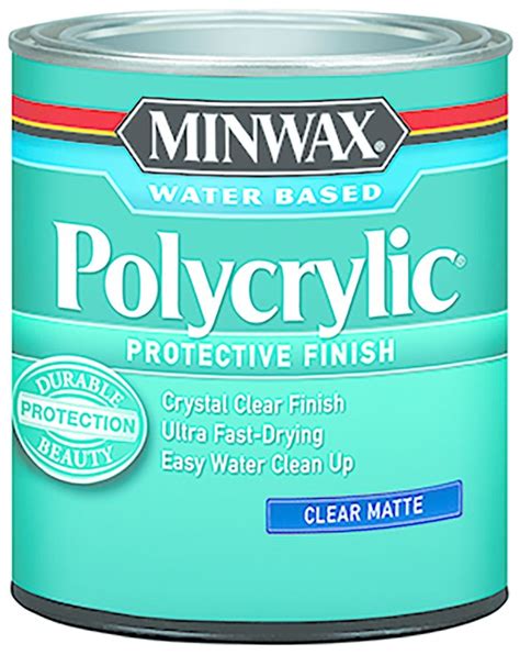 Buy the Minwax 222224444 Polycrylic Protective Finish, Matte ~ Half Pint | Hardware World