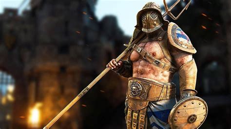 Download For Honor Game Gladiator In Castle Wallpaper | Wallpapers.com