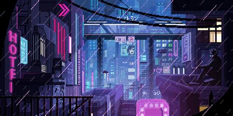 Pixel Art Futuristic City Gifs - vrogue.co