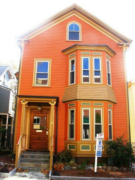 Pin by just me on Dream house | Orange house, Exterior paint colors for house, House colors