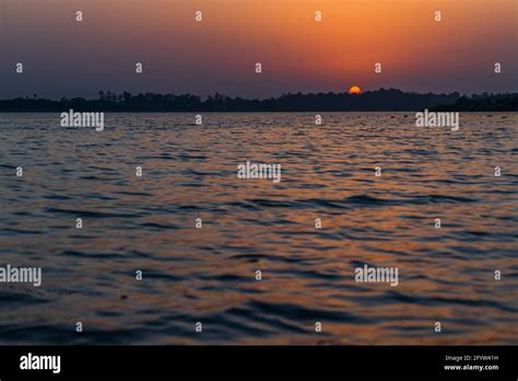 Sunset at Sukhna Lake Chandigarh Stock Photo - Alamy