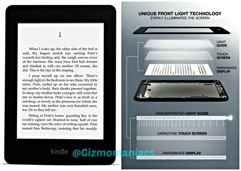 Kindle Paperwhite: The Touchscreen E-Reader with Light | GizmoManiacs