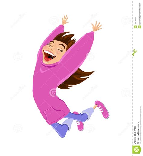 Joy clipart jumping girl, Joy jumping girl Transparent FREE for ...