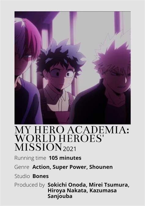 My Hero Academia: World Heroes Mission in 2022 | Hero world, Minimalist ...