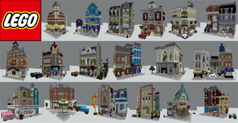 All LEGO Modular Buildings in Minecraft (updated 2023) Minecraft Map