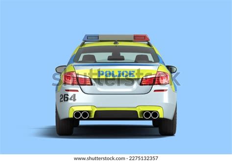 Modern Police Car Back View 3d Stock Illustration 2275132357 | Shutterstock