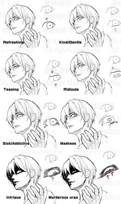 Pin by Olivia on Art Refs | Drawing expressions, Anime eye drawing, Drawing face expressions