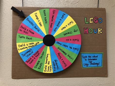 Lego Hour Challenge Wheel - The Learning Curve