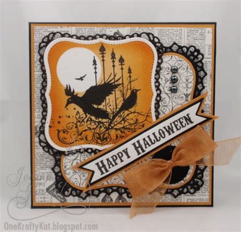 One Krafty Kat: Raven Collage | Halloween cards handmade, Halloween ...