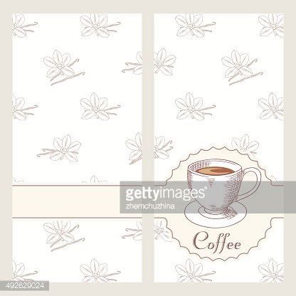 Coffee House Menu Template Design In Vector Stock Clipart | Royalty ...