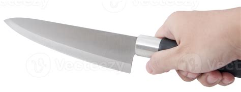 Hand holding knife isolated 11906431 PNG