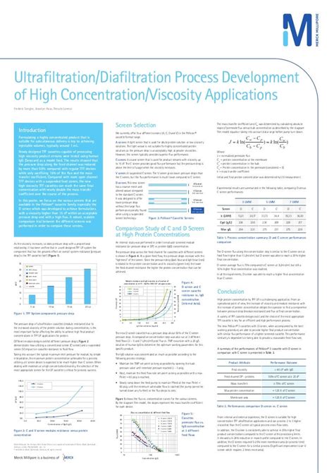 Ultrafiltration Diafiltration Process Development of High Concentrati…