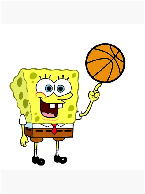 "Spongebob & bball" Art Print for Sale by kishlim | Redbubble