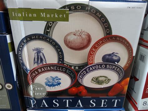 Certified International 5-Piece Ceramic Pasta Bowl Set