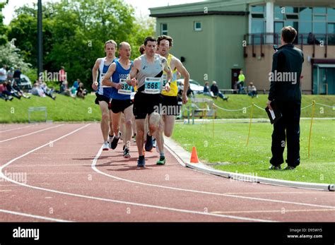 Athletics, men`s 5000m race Stock Photo - Alamy