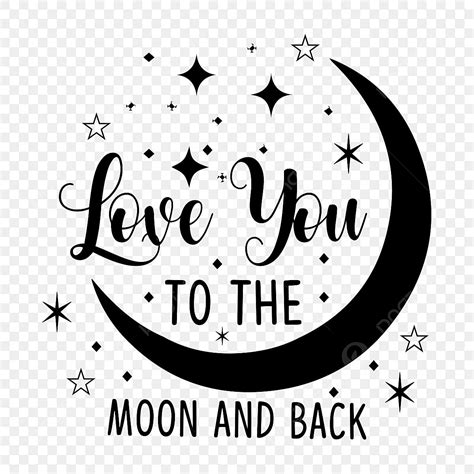 Moon And Back Vector Hd PNG Images, Love You To The Moon And Back, Strong Woman Design ...