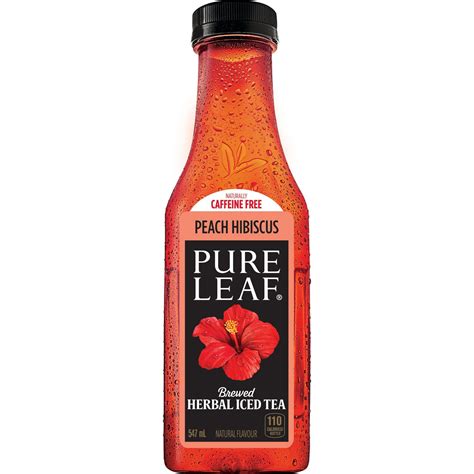 Pure Leaf Peach Hibiscus Herbal Iced Tea, 547 mL Bottle | Walmart Canada