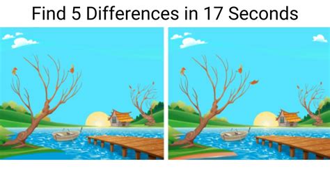 Spot The Difference: Can you Spot 5 Differences in 17 seconds?