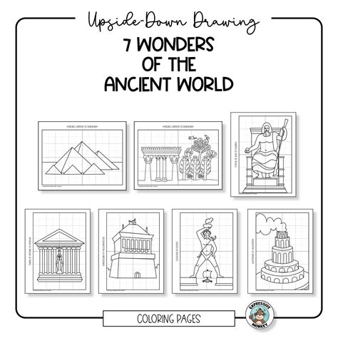 Upside-Down Drawing 7 Wonders of the Ancient World