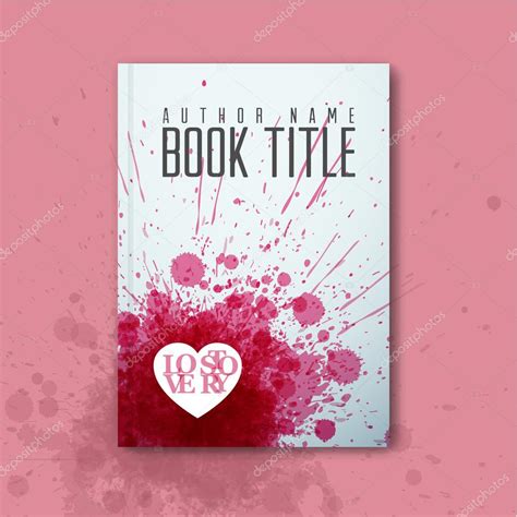 Abstract love book cover template — Stock Vector © orson #64641581