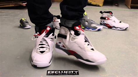 Air Jordan VIII "Bugs Bunny" On-feet Video at Exclucity - YouTube