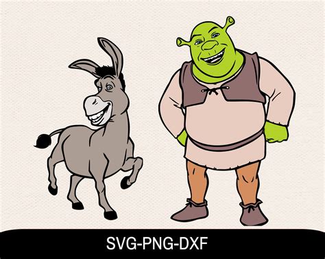 Shrek Svg For Cricut Shrek Donkey Svg Shrek Fiona Svg Shr Inspire ...