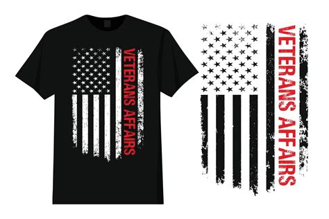 USA Veterans Affairs Flag T Shirt Design 22479332 Vector Art at Vecteezy