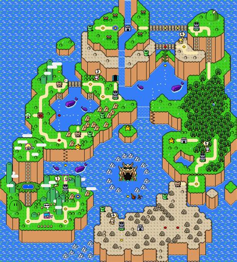 Snes Super Mario World World Map The Spriters Resource - Vrogue