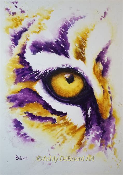 Fan Art / watercolor tiger painting / watercolor tigers eye / youtube process video up soon ...