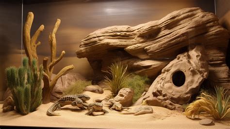 Lizard The Terrarium Has Several Lizards And Some Types Of Plants ...