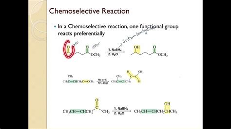 Chemoselective Reactions - YouTube