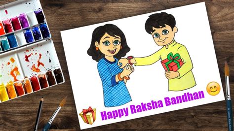 Raksha Bandhan Ki Drawing Easy - themediocremama.com