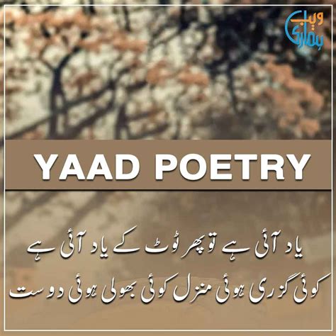 Top 44 Yaad Poetry In Urdu 15556 Votes This Answer