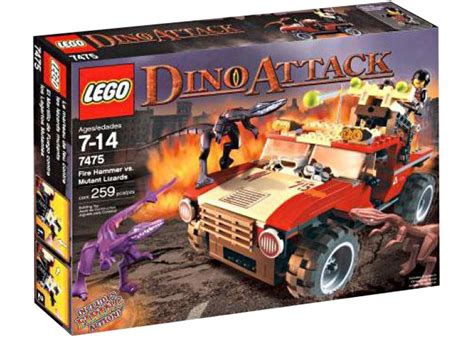 LEGO Dino Attack Fire Hammer vs. Mutant Lizards Set 7475 - US