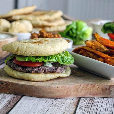 Vegan Burger And Fries Recipe (385 Calories, Gluten Free) - Vegan ...