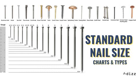 Standard Nail Size Chart & Nail Terms [PDF] - Design | Engineering