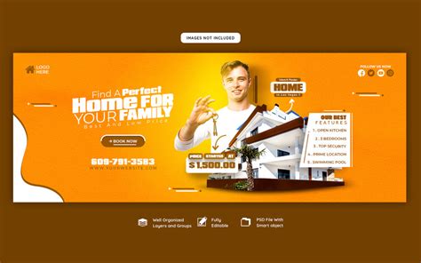 Real Estate House Property Social Media Cover Template