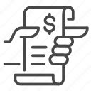 Bill, receipt, expend, payment, invoice, charge, expense icon - Download on Iconfinder