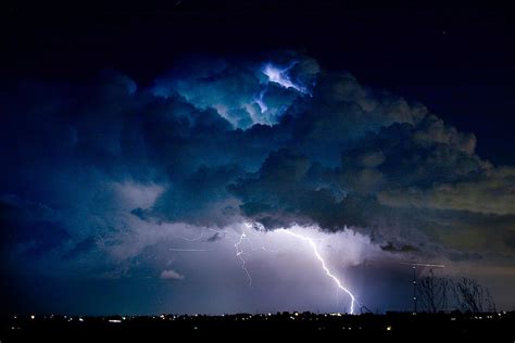 Clouds of Light Lightning Striking Boulder County Colorado Photograph ...