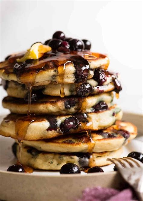 Extra Fluffy Blueberry Pancakes | RecipeTin Eats