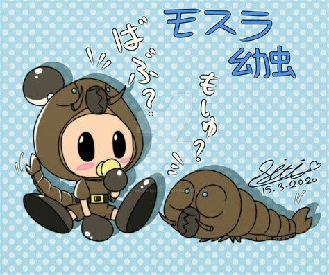 ART::Two Babies Mothra by Sitinuramjah on DeviantArt