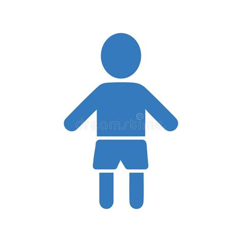 Child, Baby Icon, Blue Vector Graphics Stock Vector - Illustration of male, icon: 188838087