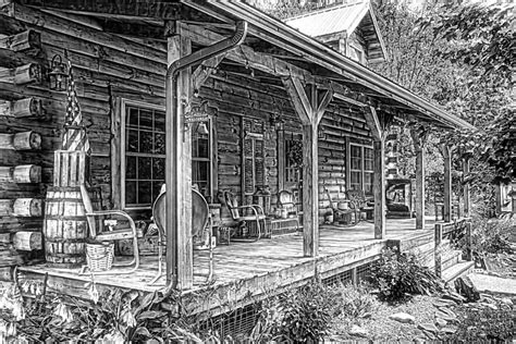 Cabin On The Hill Photograph by Tom Mc Nemar | Cabin art, Pencil drawings, Landscape drawings