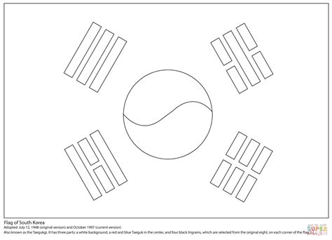 Download South Korea coloring for free - Designlooter 2020 👨‍🎨