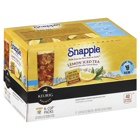 Snapple Lemon Iced Tea K Cups - Shop Tea at H-E-B